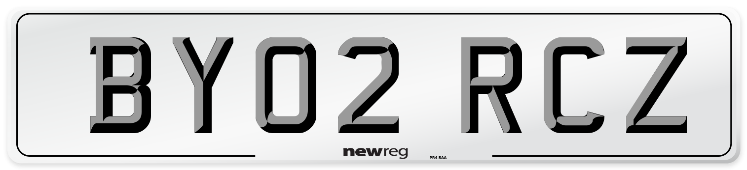 BY02 RCZ Number Plate from New Reg